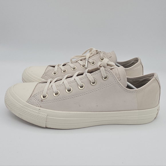 Converse All Star Blocked Nubuck CTAS Ox Egret Driftwood Light Grey Unisex 6M|8W - Picture 2 of 12
